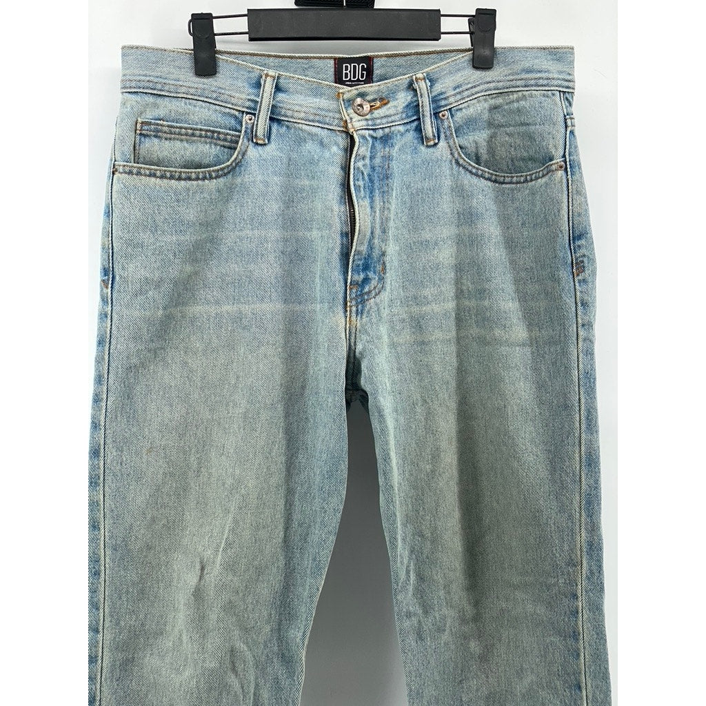 BDG URBAN OUTFITTERS Men's Light Wash Blue Dad Slim Taper Fit Jeans SZ 32/32