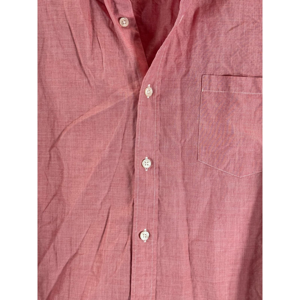 J. CREW Men's Red Slim-Fit Cotton Button-Up Long Sleeve Shirt SZ L