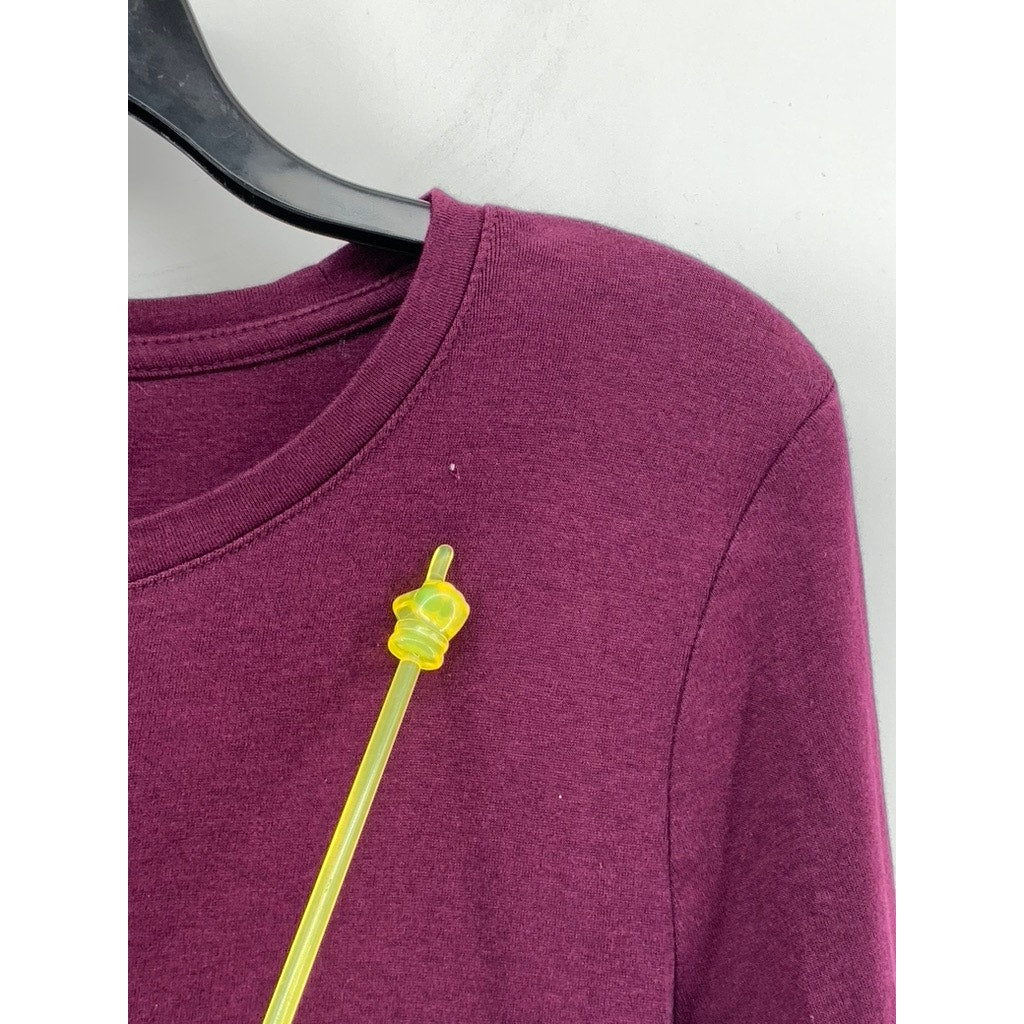 MERONA Womens Long Sleeve Burgundy Shirt SZ M