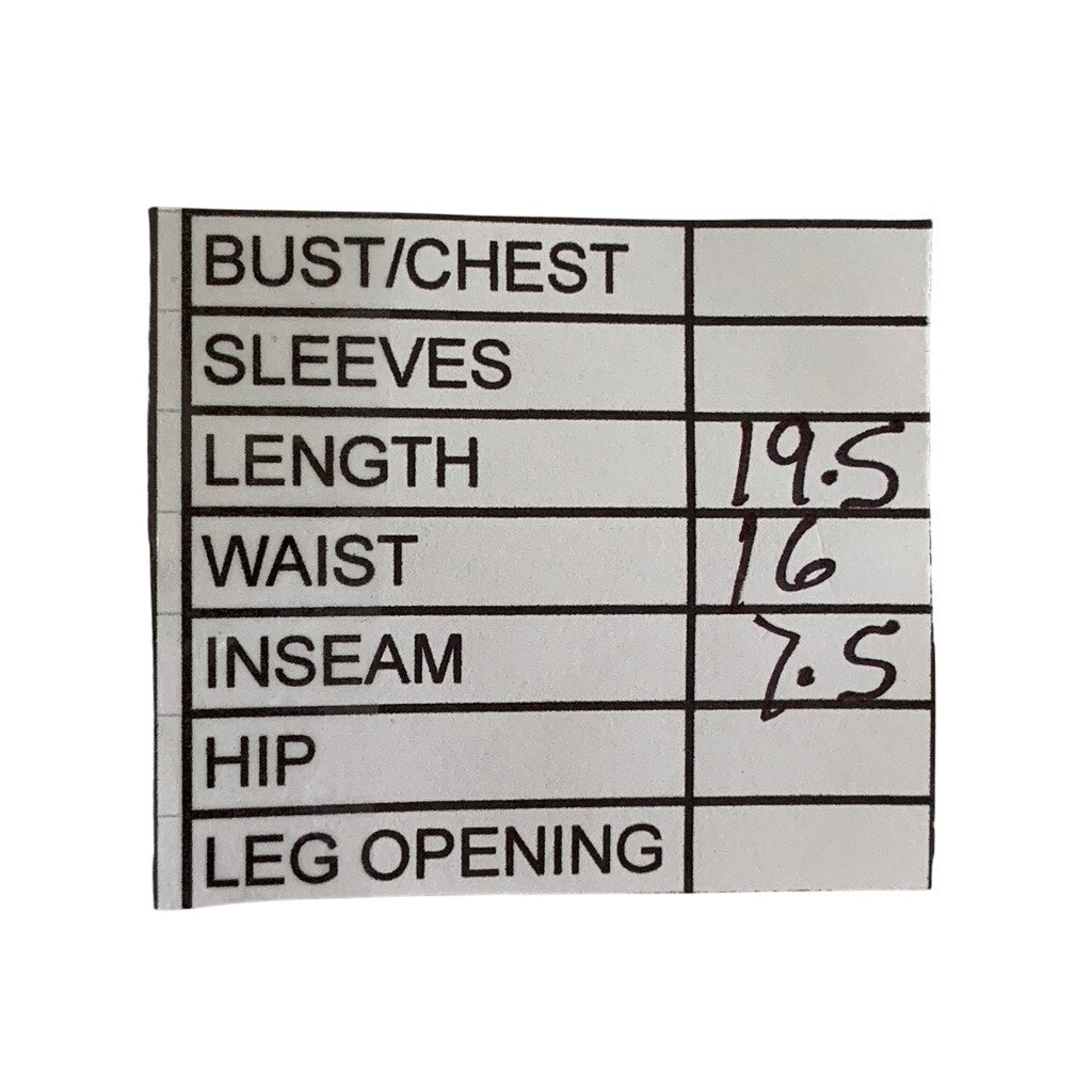 JOHN VARVATOS STAR USA Men's Washed Black Denim Straight Fit Cut-Off Shorts SZ M