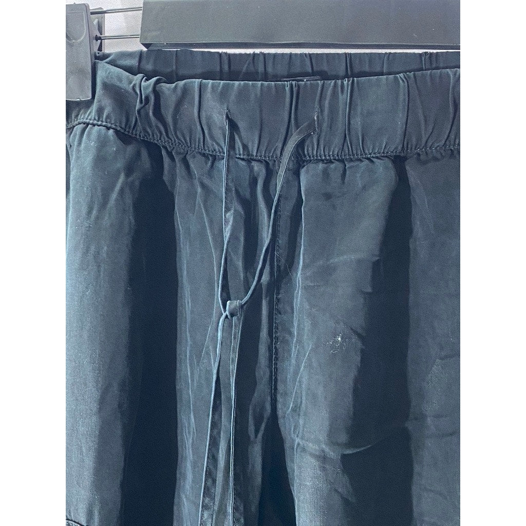 BANANA REPUBLIC Women's Black Solid Soft Cargo Pull-On Drawstring Pant SZ S
