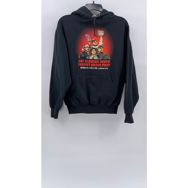 JERZEES Men’s Black Vintage Graphic Hoodie SZ M