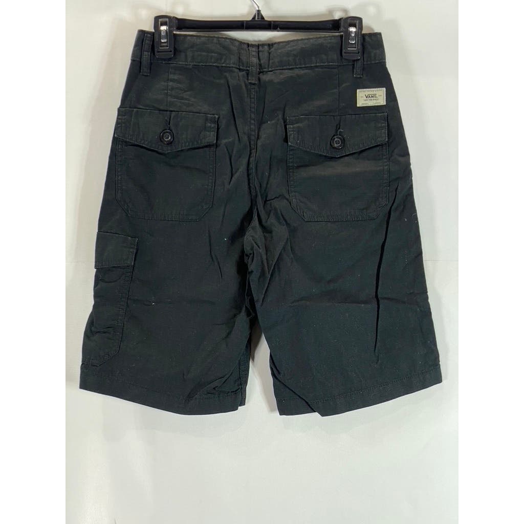 VANS Men's Solid Black Cargo Shorts SZ 28