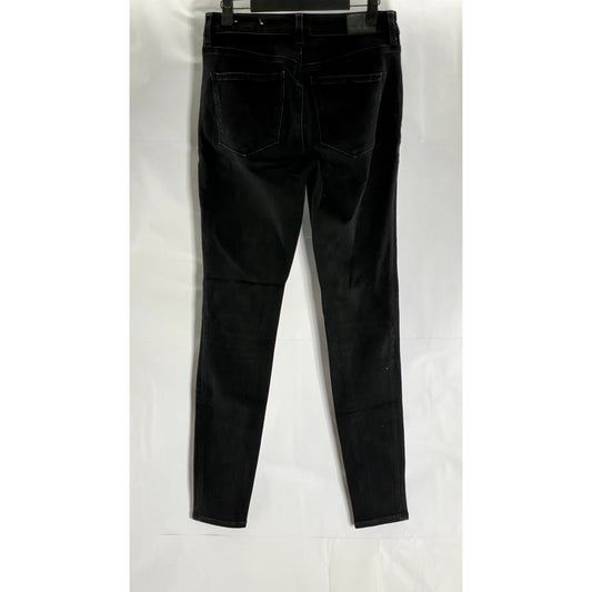 AMERICAN EAGLE Women's Black Solid The Dream Denim Skinny High-Waist Jean SZ 4