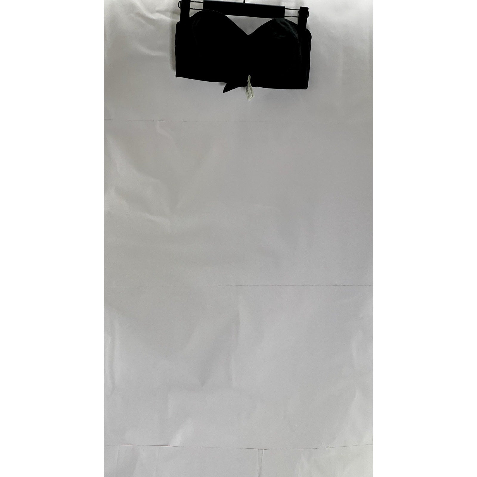 DELMIRA Women's Black Strapless Minimizer Seamless Bandeau Unlined Bra SZ 36C