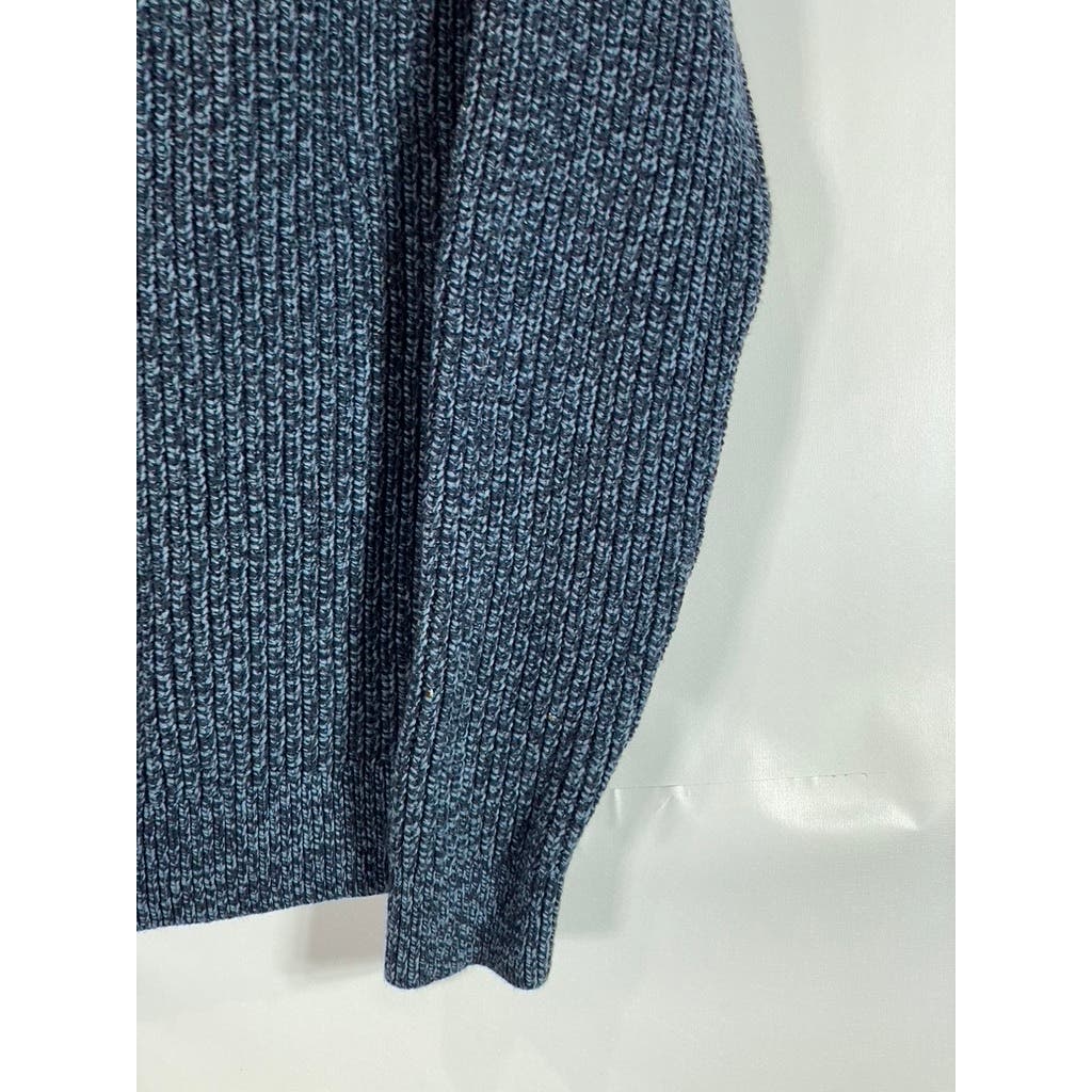 BANANA REPUBLIC Men's Blue Crewneck Cotton-Blend Knit Pullover Sweater XL