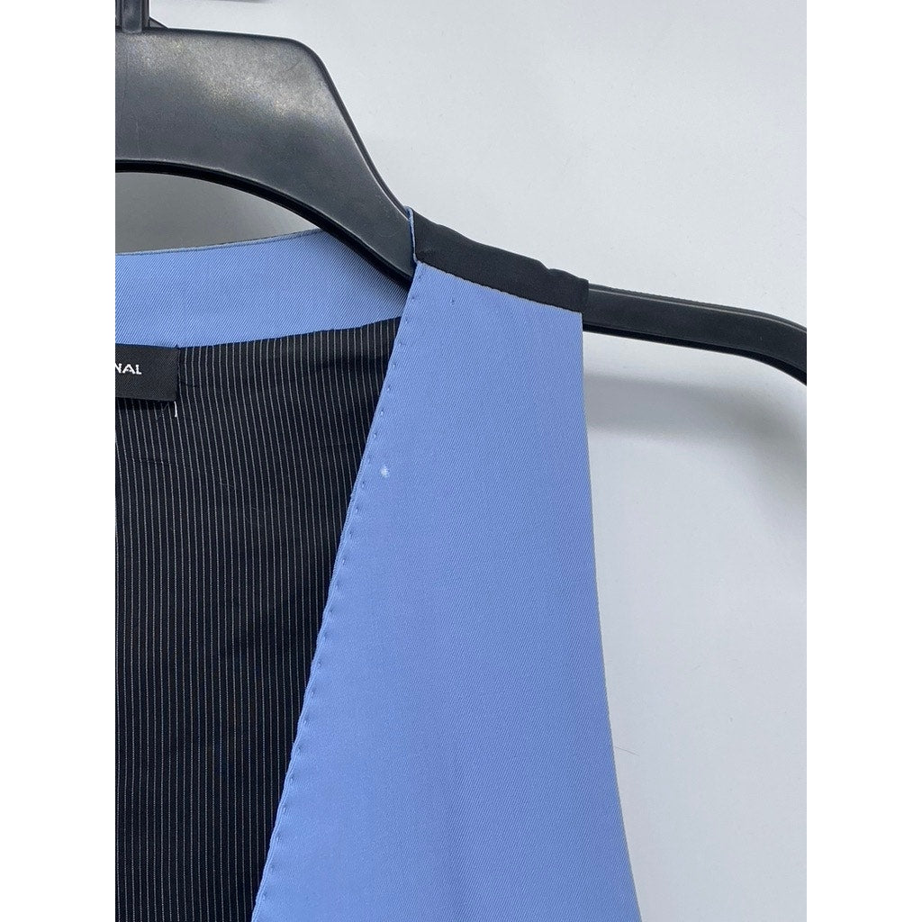 CUSTOME NATIONAL Men's Light Blue Wool Five-Button Adjustable Suit Vest SZ 48
