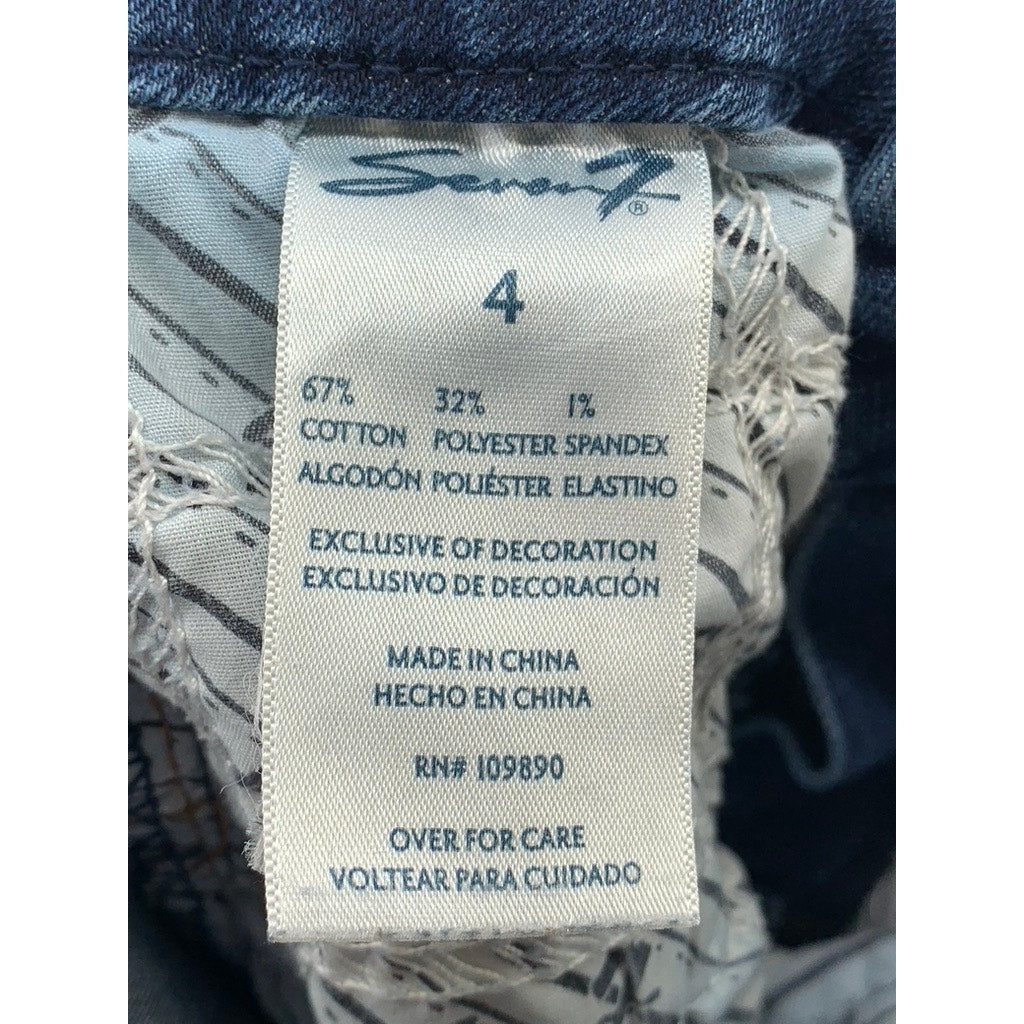 SEVEN7 Women's Avalon Blue Denim Super Skinny Jeans SZ 4
