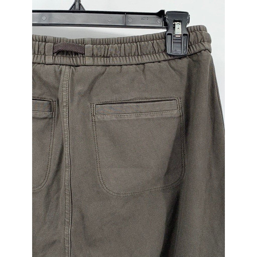 ATHLETA Women's Gray Solid Farallon Cargo Crop Pull-On Pant SZ 2