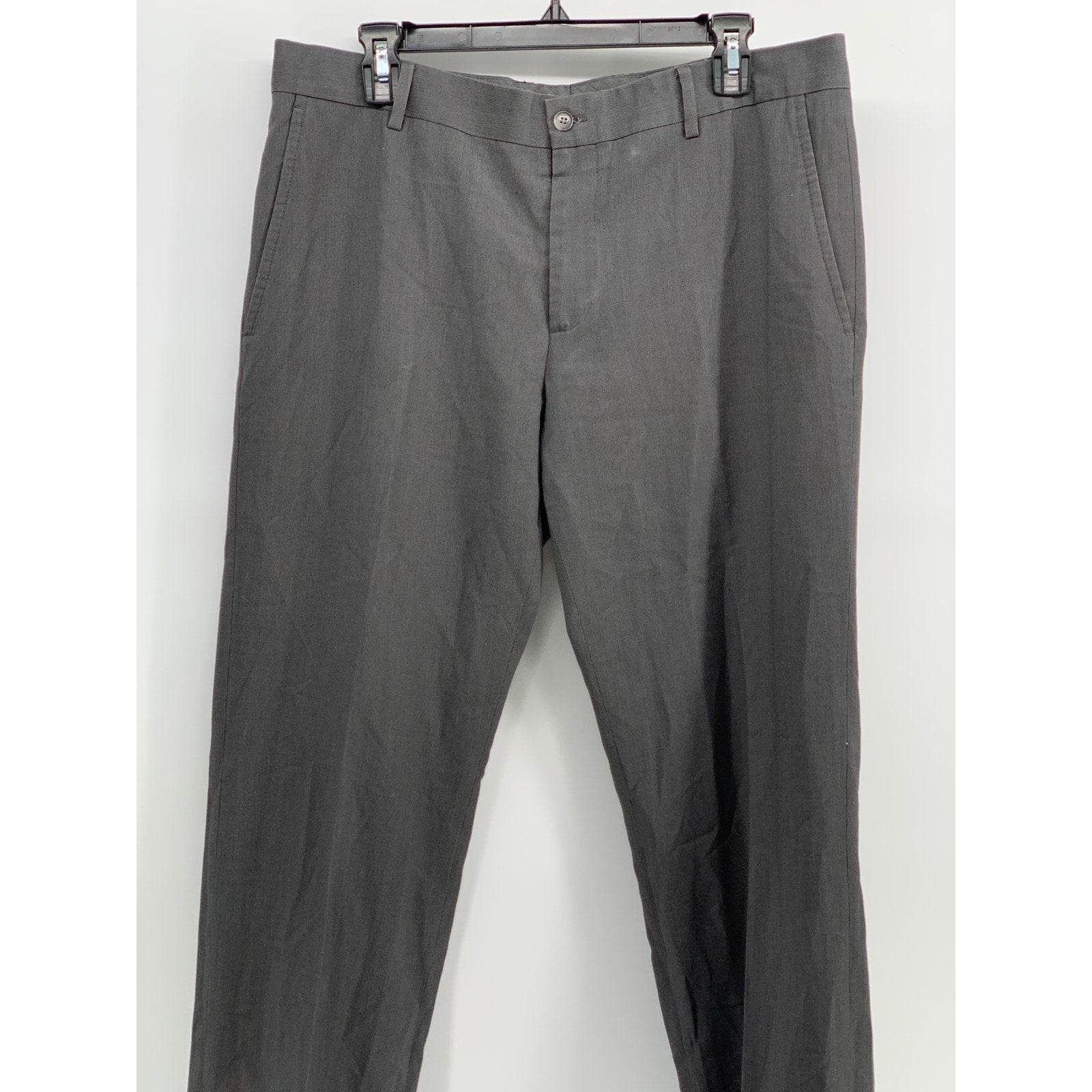 MEXX METROPOLITAN Men's Charcoal Gray Straight-Leg Regular-Fit Trousers SZ 40R