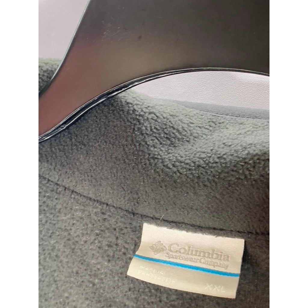 COLUMBIA Men's Gray Steen Mountain Fleece Half-Snap Pullover Sweater SZ 2XL