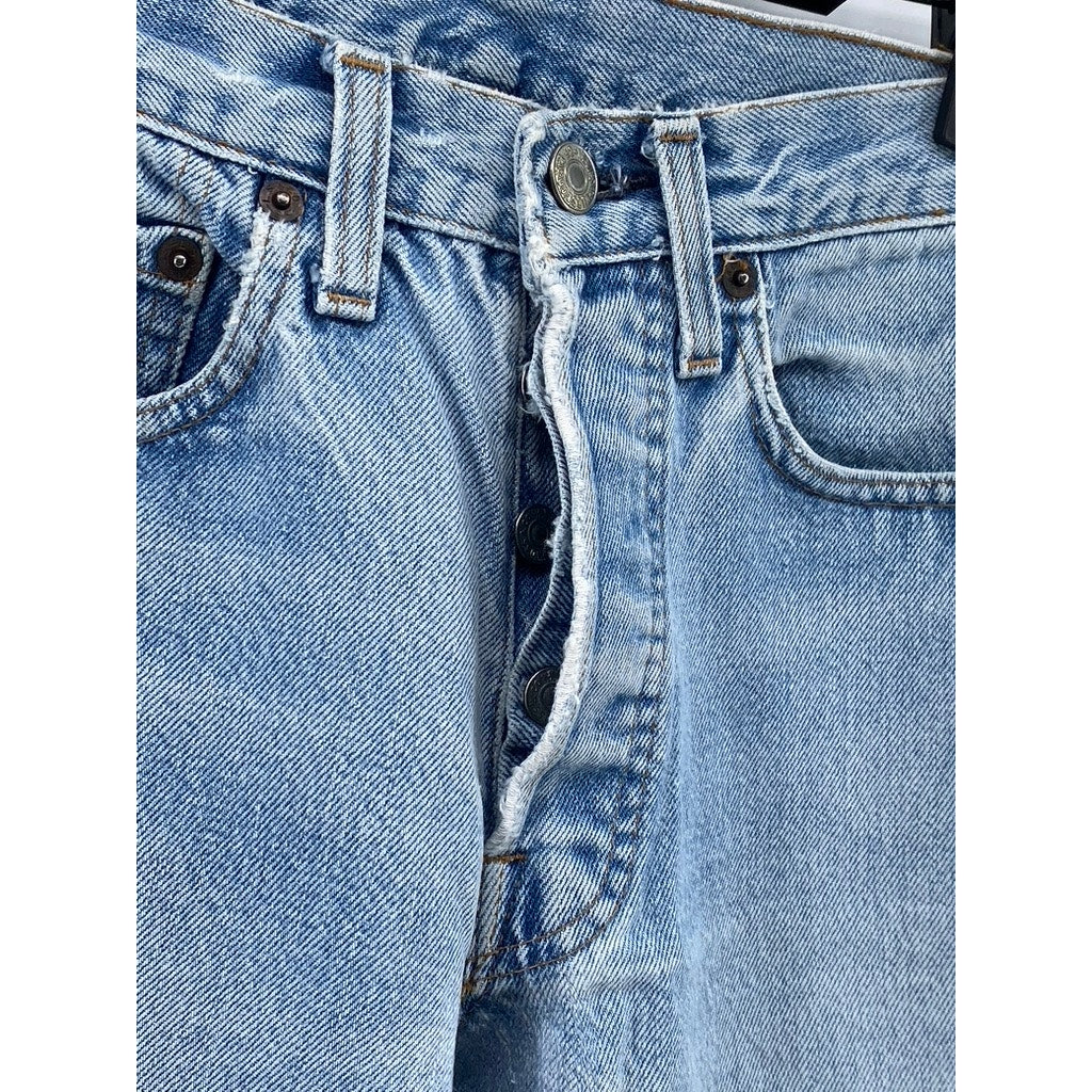 LEVI’S Men’s Vintage Light Wash Blue Denim Straight- Leg Five-Pocket Jeans SZ 28