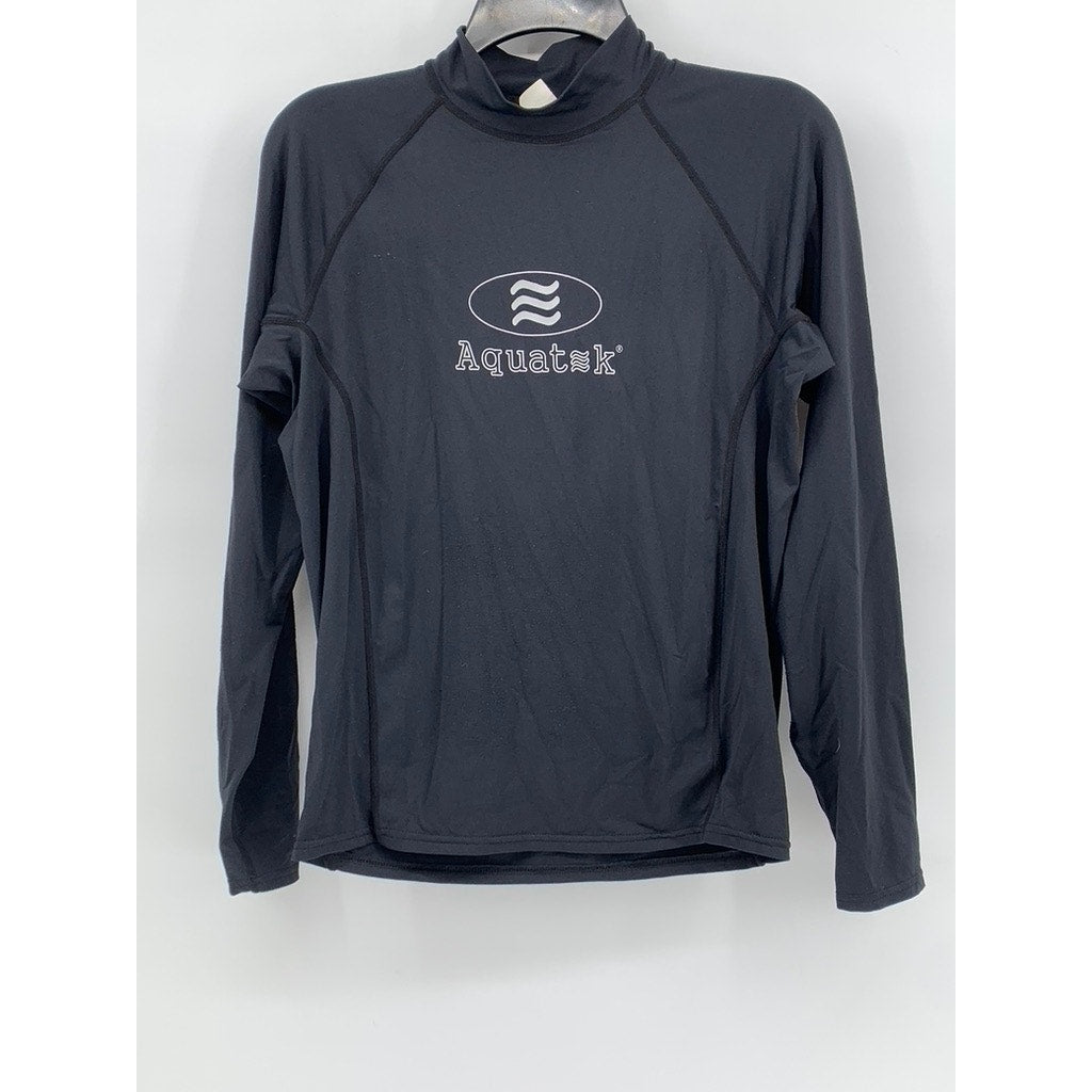 AQUATEK by Midway Kid's Black Performance Rash Guard Watersport Shirt SZ XL