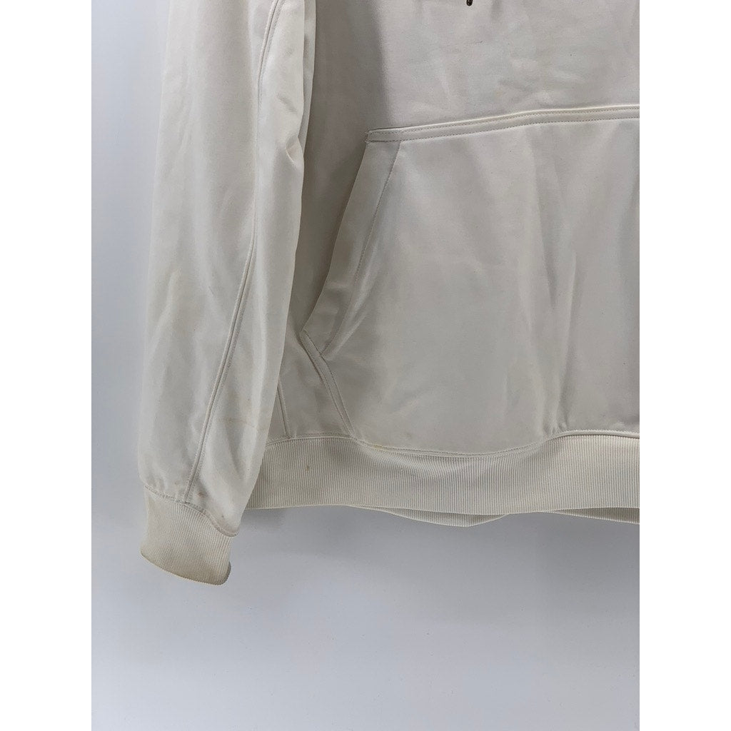 BAW Unisex Adult White Casual Classic-Fit Thermotek Pullover Hoodie SZ L