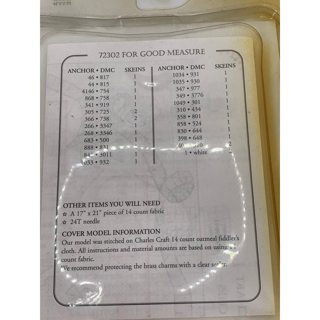 DIMENSIONS CHARTS & CHARMS Vintage Anne Mckinney Cross Stitch Kit
