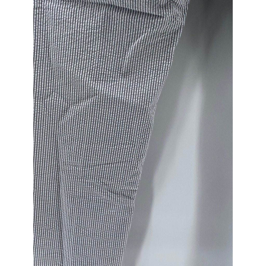 J.CREW Men's Blue-White Pinstripe Seersucker Bedford Straight-Leg Pant SZ 35X32