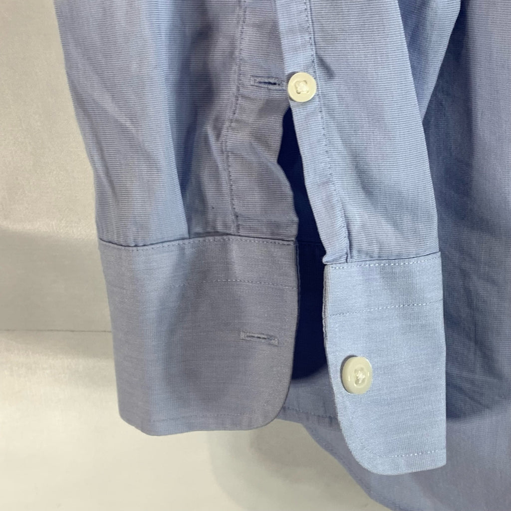 J.CREW FACTORY Men's Classic Blue Slim Performance Button-Up Dress Shirt SZ XL