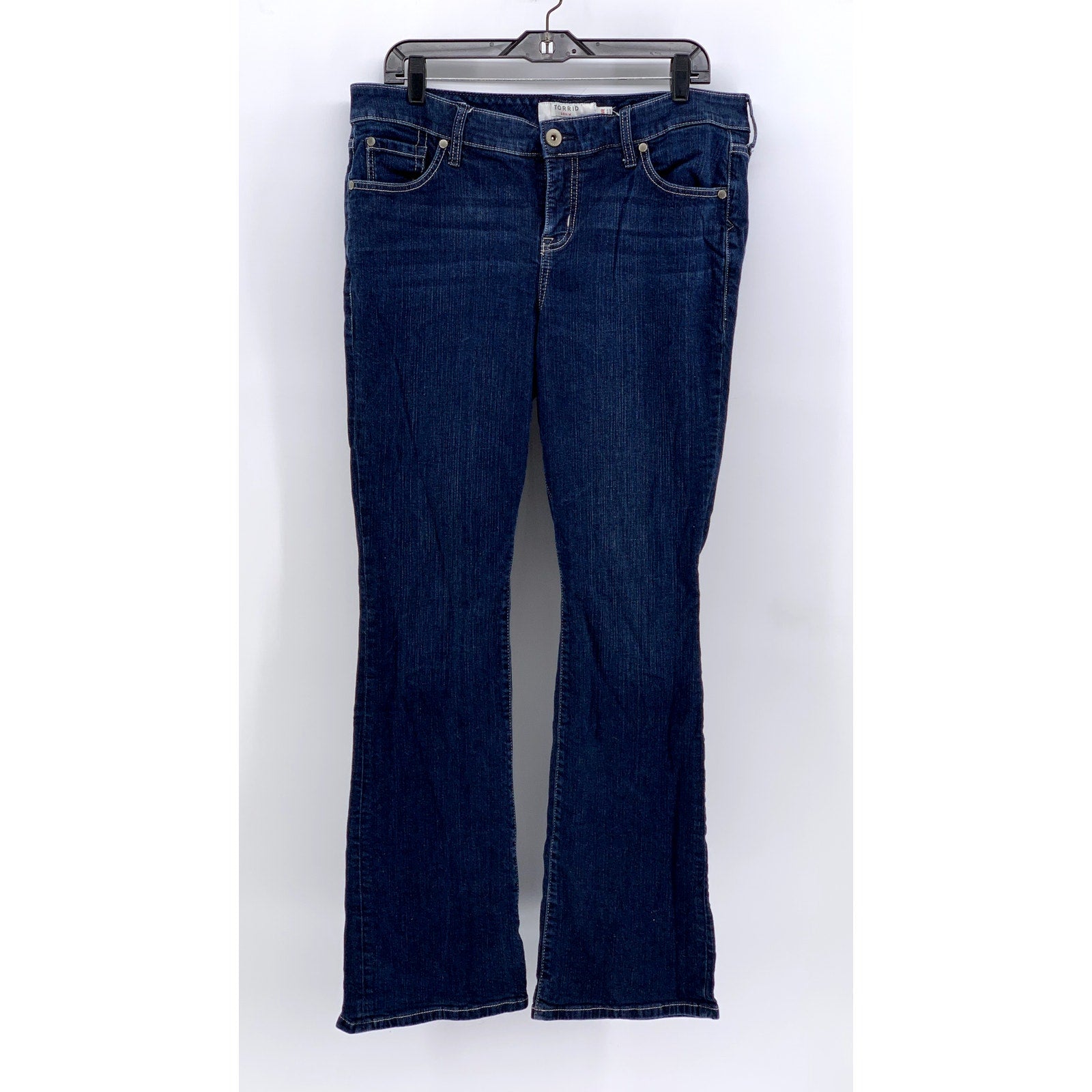 TORRID Women's Blue Denim First At Fit Flare Jeans SZ 14R