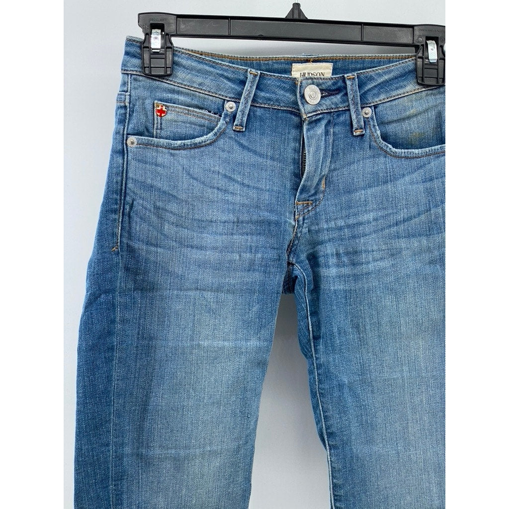 HUDSON Women's Blue Denim Viceroy Five-Pocket Knee Shorts SZ 24