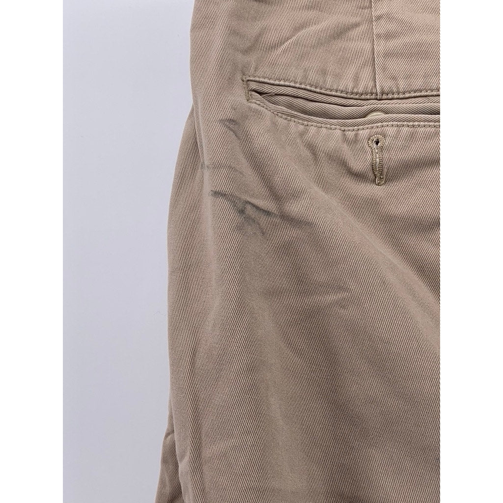 POLO RALPH LAUREN Men's Vintage Tan Pleated Straight-Leg Andrew Pant SZ 33X32