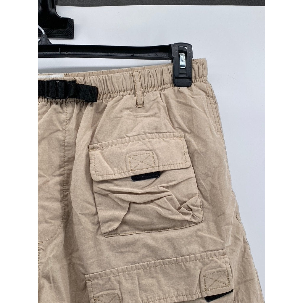 URBAN OUTFITTERS Men's Tan Mesh Lined Utility Shorts SZ XL