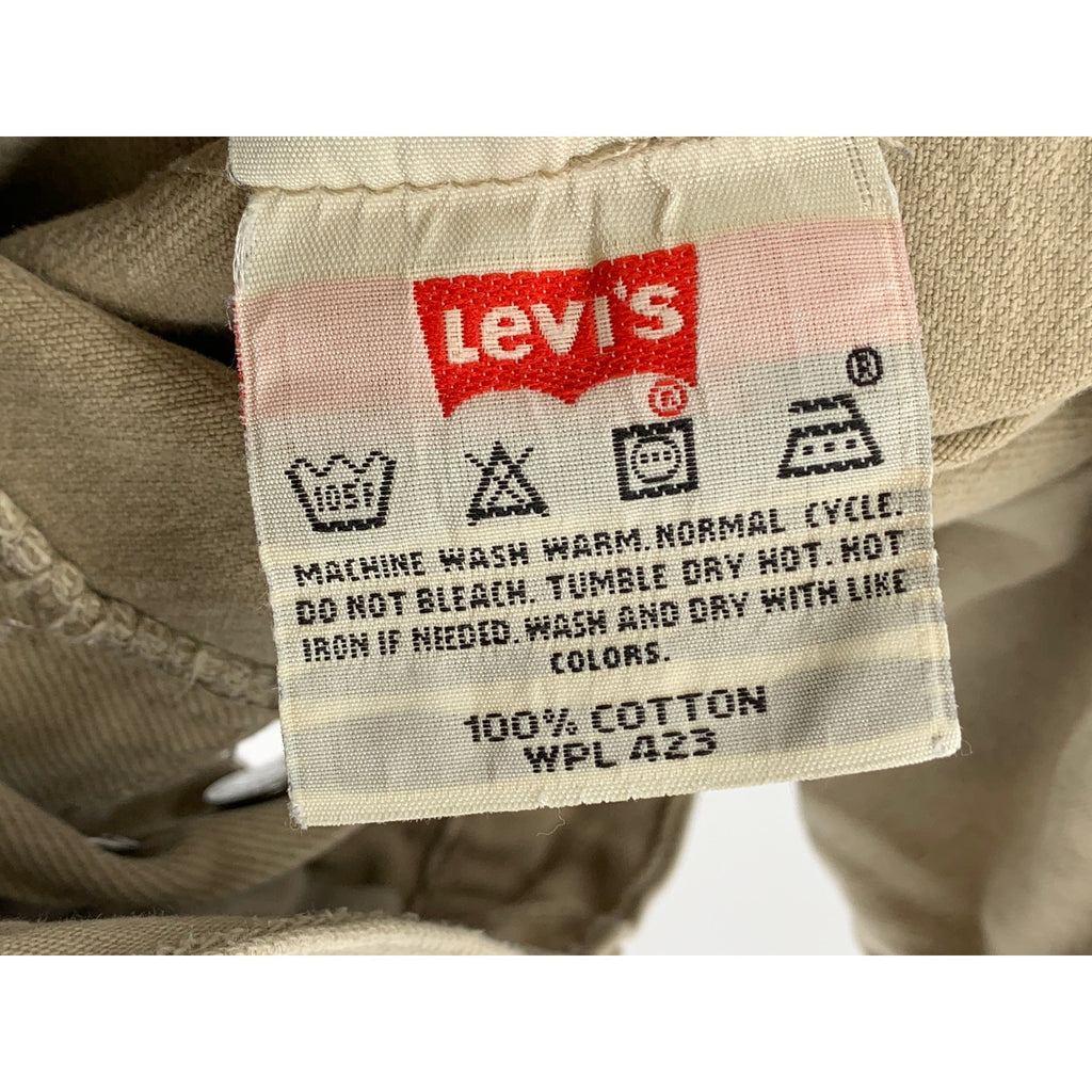 LEVI'S Men's Tan Denim Y2K 501 Regular Straight Leg Five-Pocket Jeans SZ 31X32