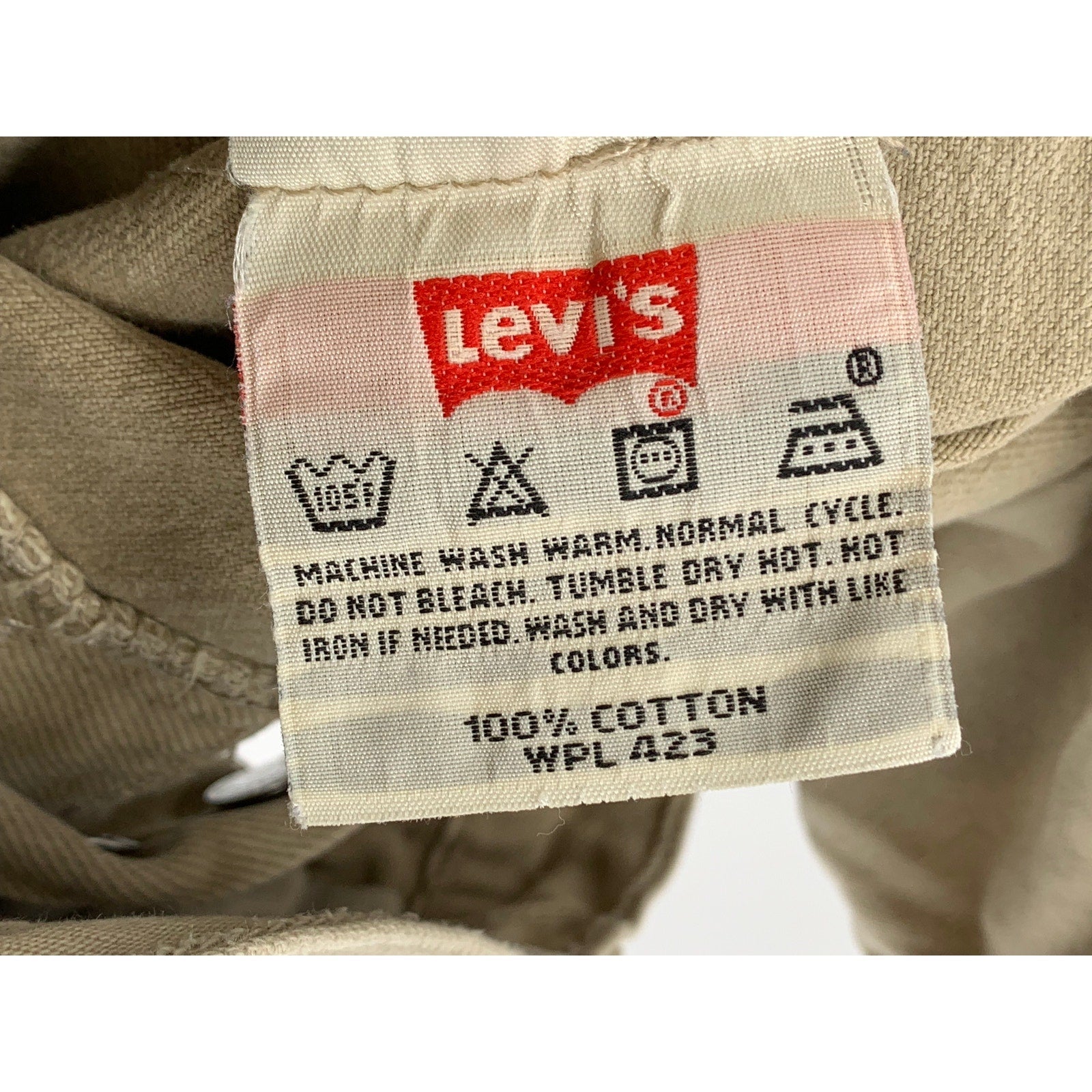 LEVI'S Men's Tan Denim Y2K 501 Regular Straight Leg Five-Pocket Jeans SZ 31X32