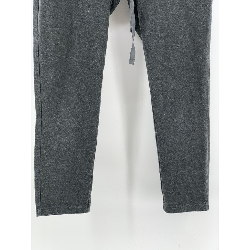 FOREVER 21 Women's Red-Gray High-Rise Capri Leggings SZ S