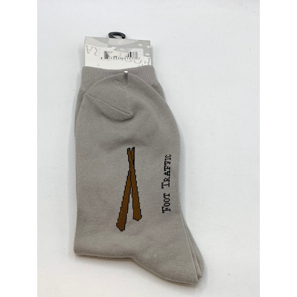 FOOT TRAFFIC Unisex Gray Sushi Crew Socks SZ OS