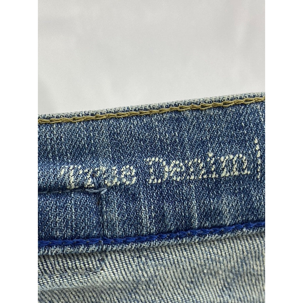 MUSTANG Women's Light Wash Blue Denim Girls Oregon Straight-Leg Jean SZ 27/30