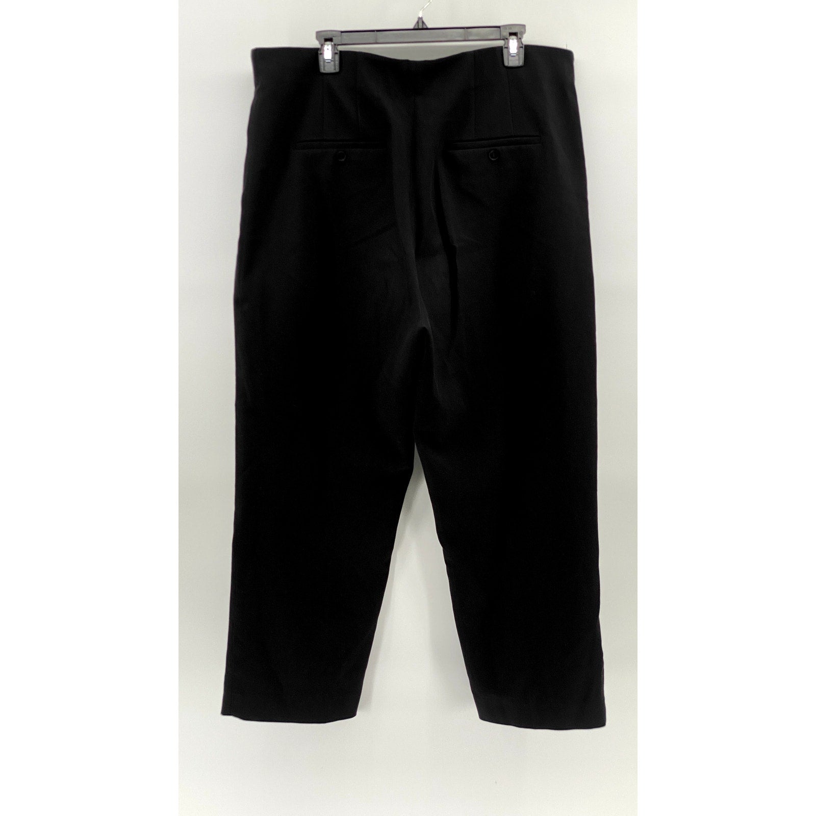 H&M Women's Black Solid Straight-Leg Regular Fit Pant SZ XL