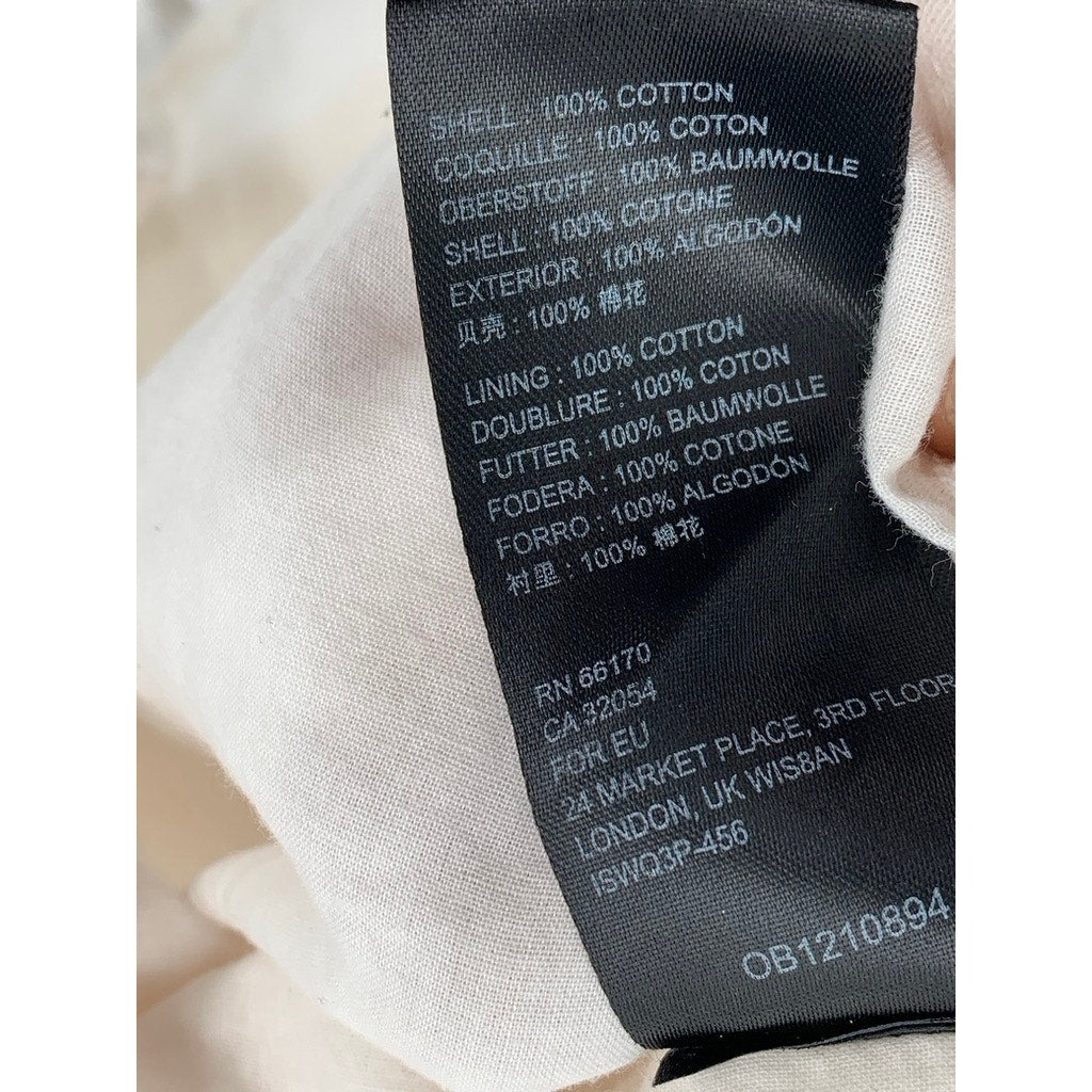 URBAN OUTFITTERS Women's Off-White Short Puff Sleeve A-Line Mini Dress SZ XS