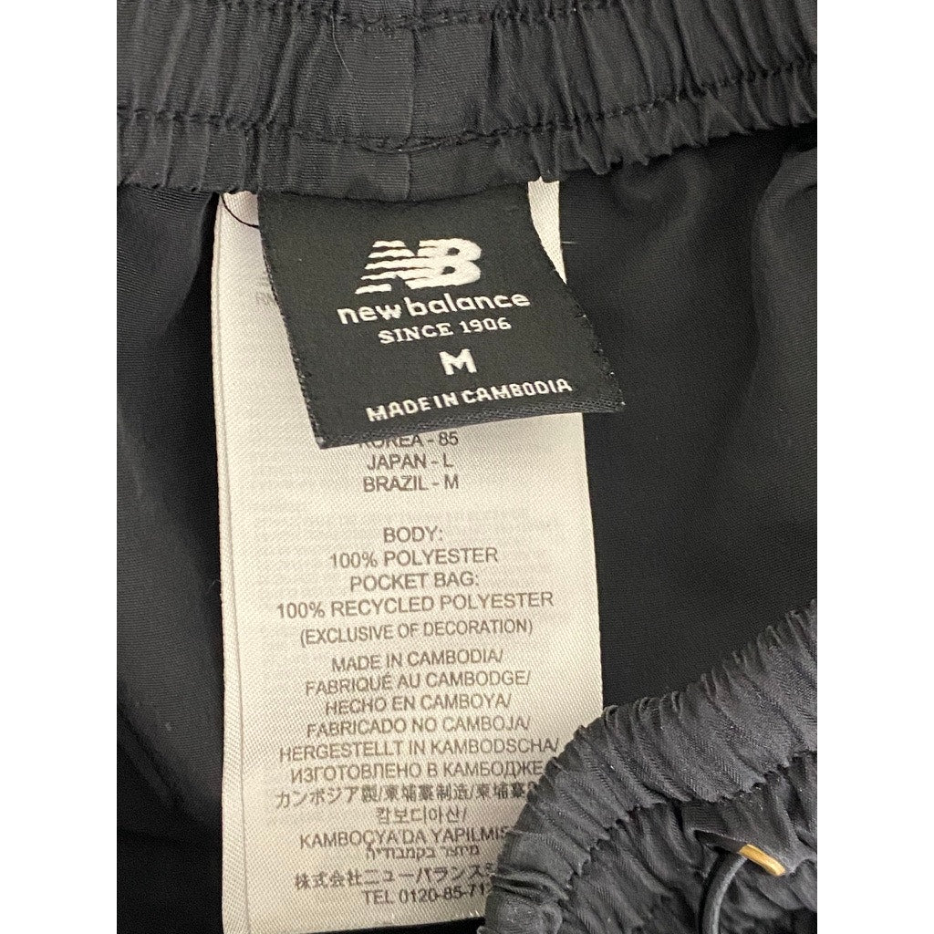 NEW BALANCE Men's Black Essential Sport Drawstring Waist Athletic Shorts SZ M