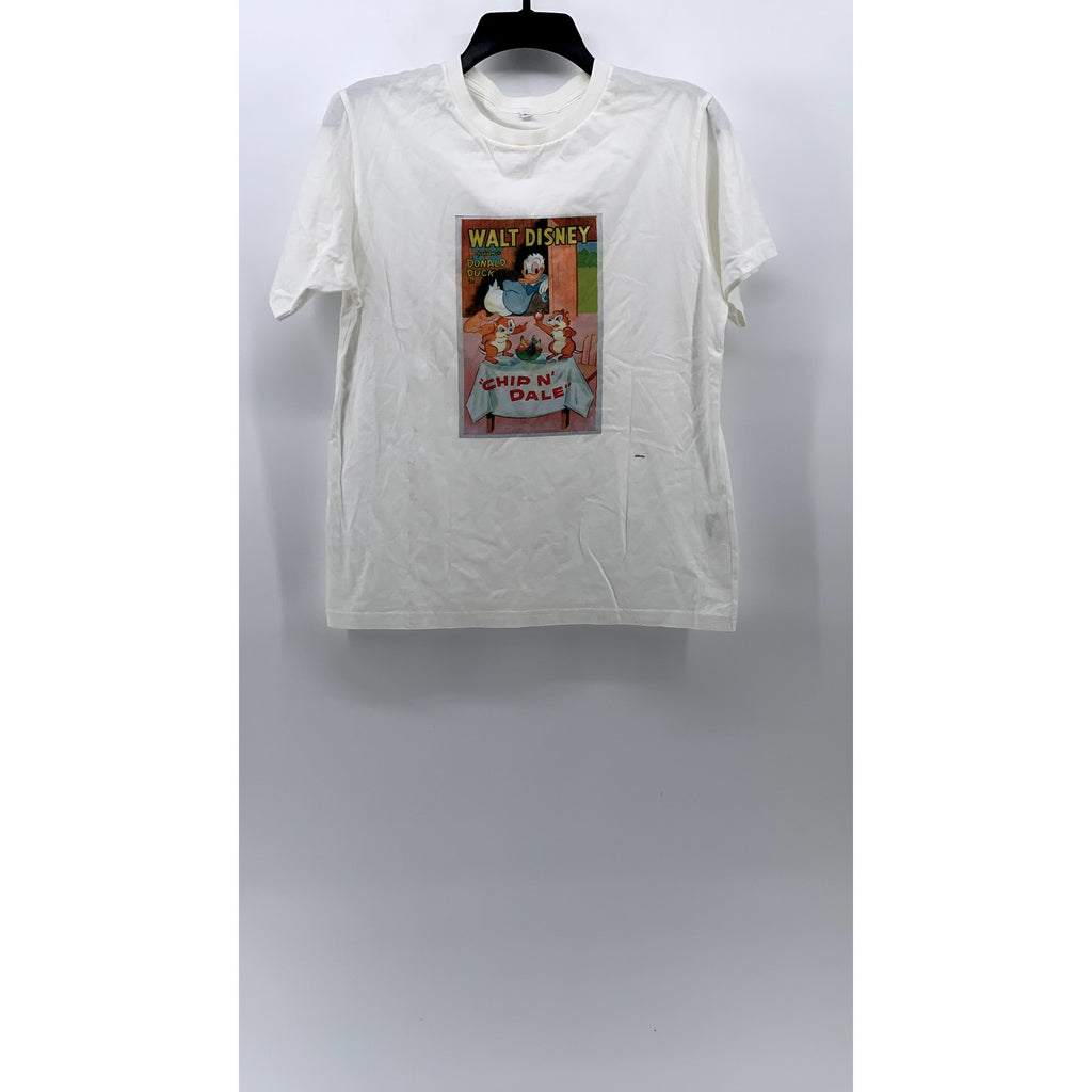 UNIQLO Kids' White Walt Disney Chip N' Dale Crewneck Short Sleeve T-Shirt SZ 13