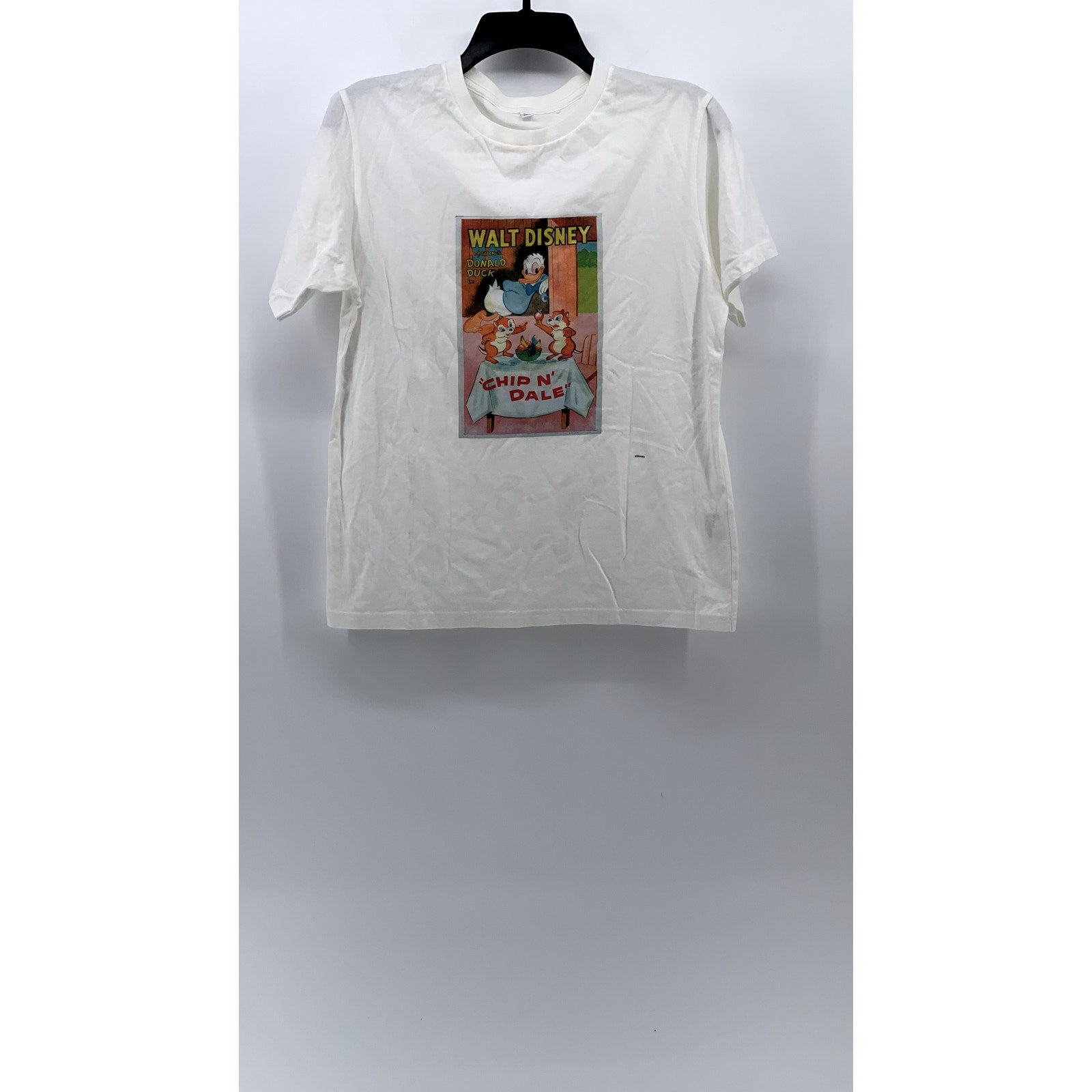 UNIQLO Kids' White Walt Disney Chip N' Dale Crewneck Short Sleeve T-Shirt SZ 13