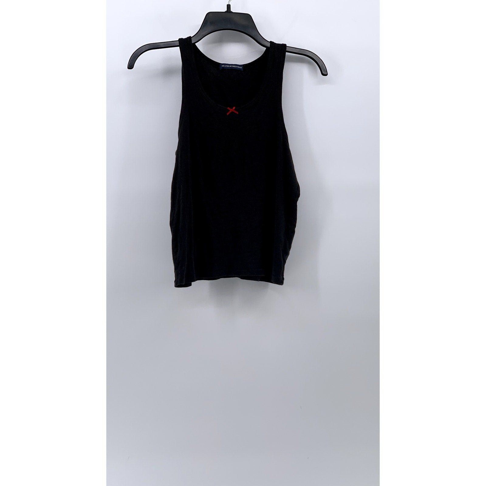 BRANDY MELVILLE Women's Black Scoop-Neck Casual Pullover Tank Top SZ OS