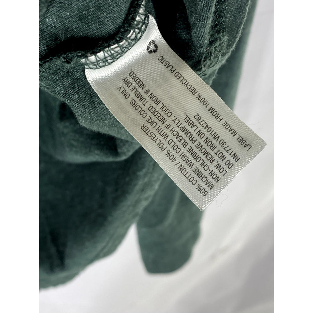 GOODFELLOW & CO Men’s Emerald Green Standard Fit Long Sleeve Henley Shirt SZ L