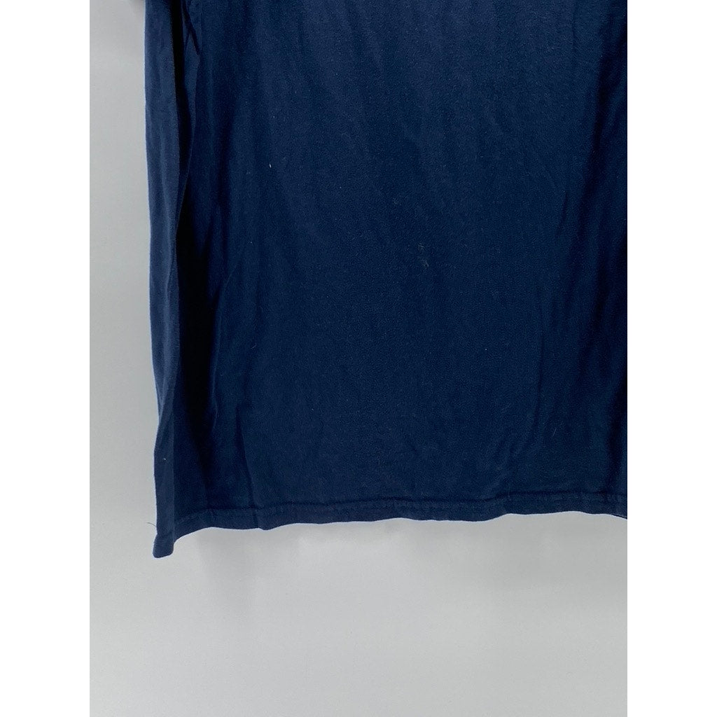 WAY TO CELEBRATE Men's Dark Blue Custom Crewneck Father's Day T-Shirt SZ 2XL