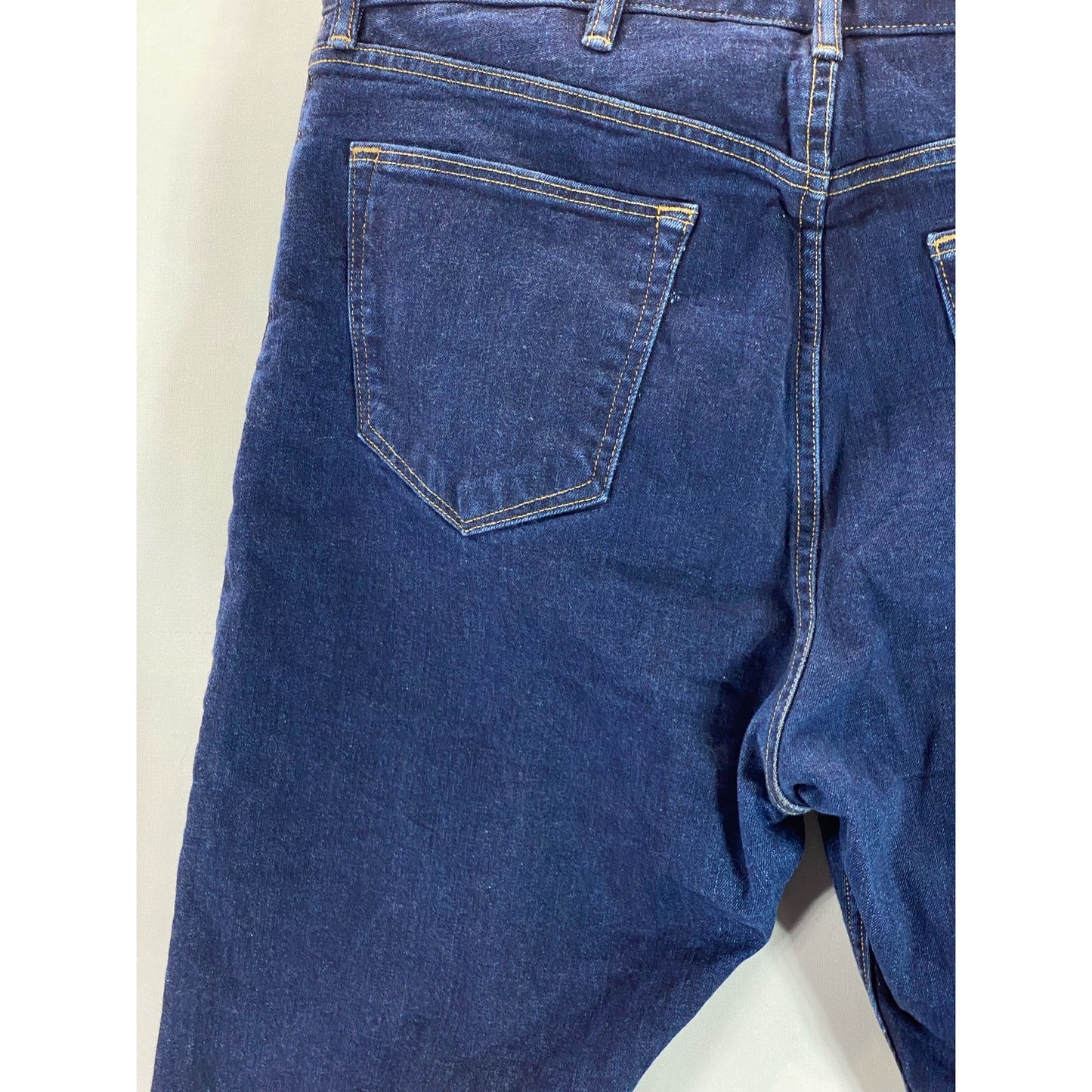 BANANA REPULIC Men's Dark Blue Cone Denim Trooper-Fit Button-Fly Jeans SZ 38x32