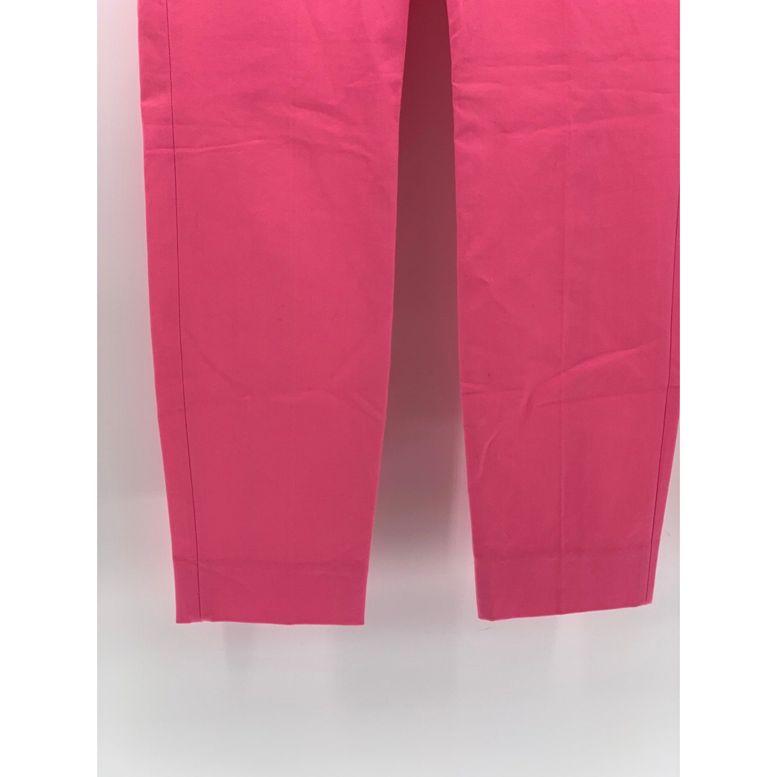 J.CREW Women's Pink Solid Cameron Slim Cropped Bi-Stretch Cotton Blend Pant SZ 2