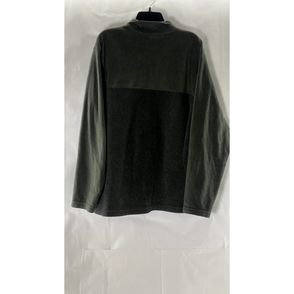 COLUMBIA Men's Gray Steen Mountain Fleece Half-Snap Pullover Sweater SZ 2XL
