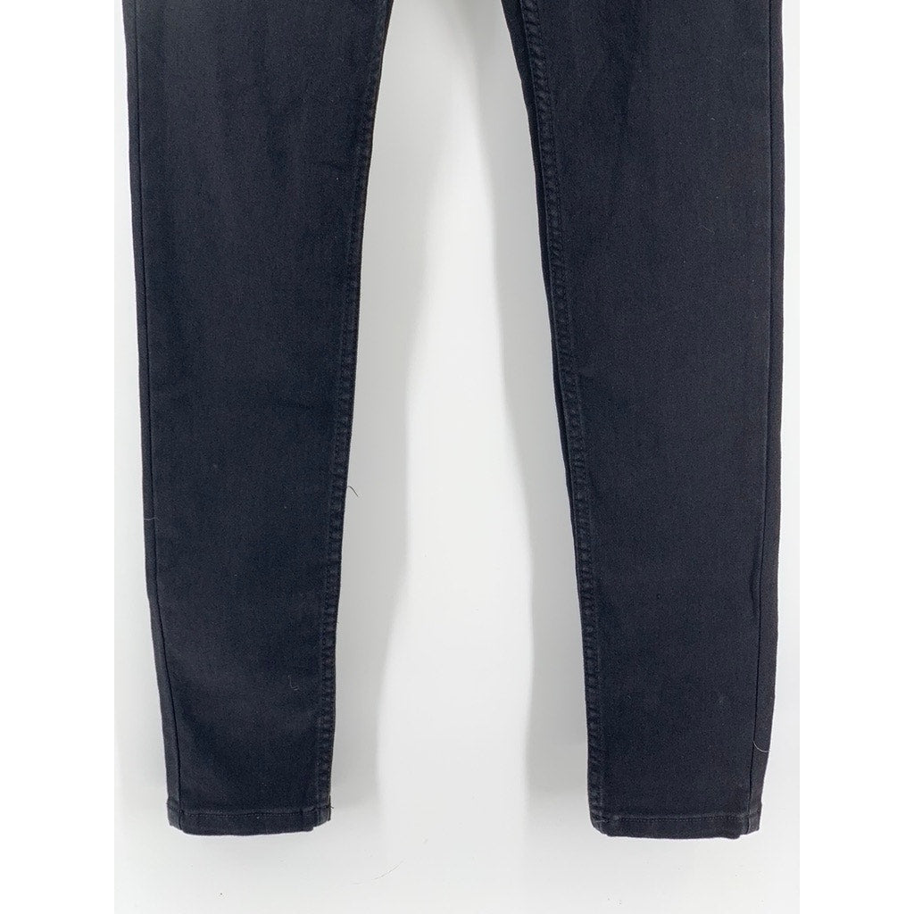 PRETTYLITTLETHING Women's Black Shape Super High Waist Skinny jeans SZ 2