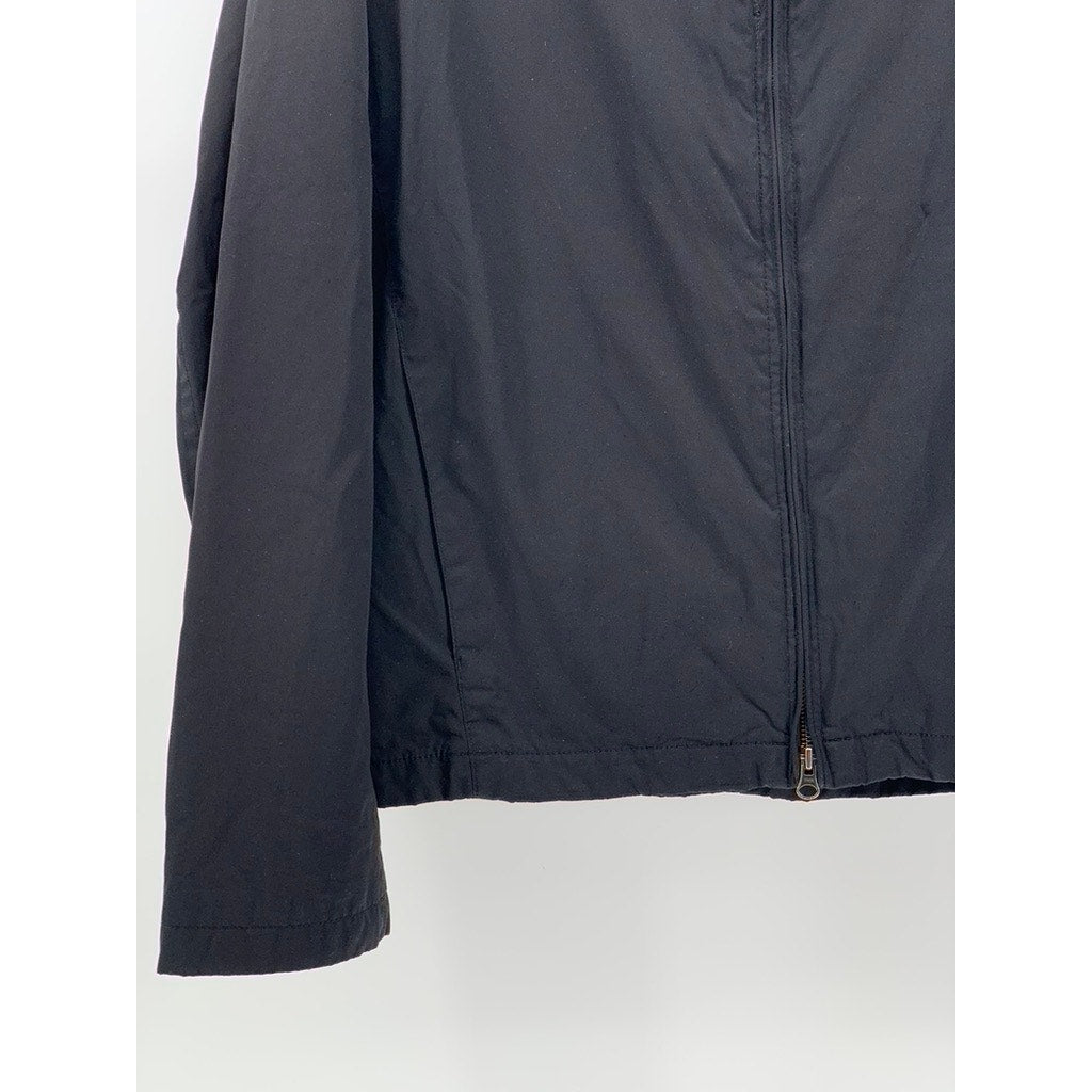 BANANA REPUBLIC Men's Black Full-Zip Windbreaker Jacket SZ L