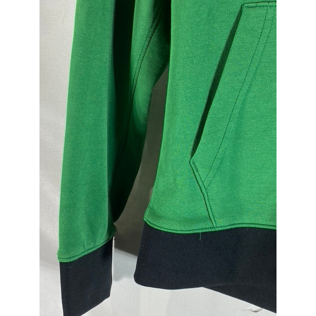 NIKE Youth Green/Black Boston Celtics Showtime Full-Zip Hooded Sweater SZ M