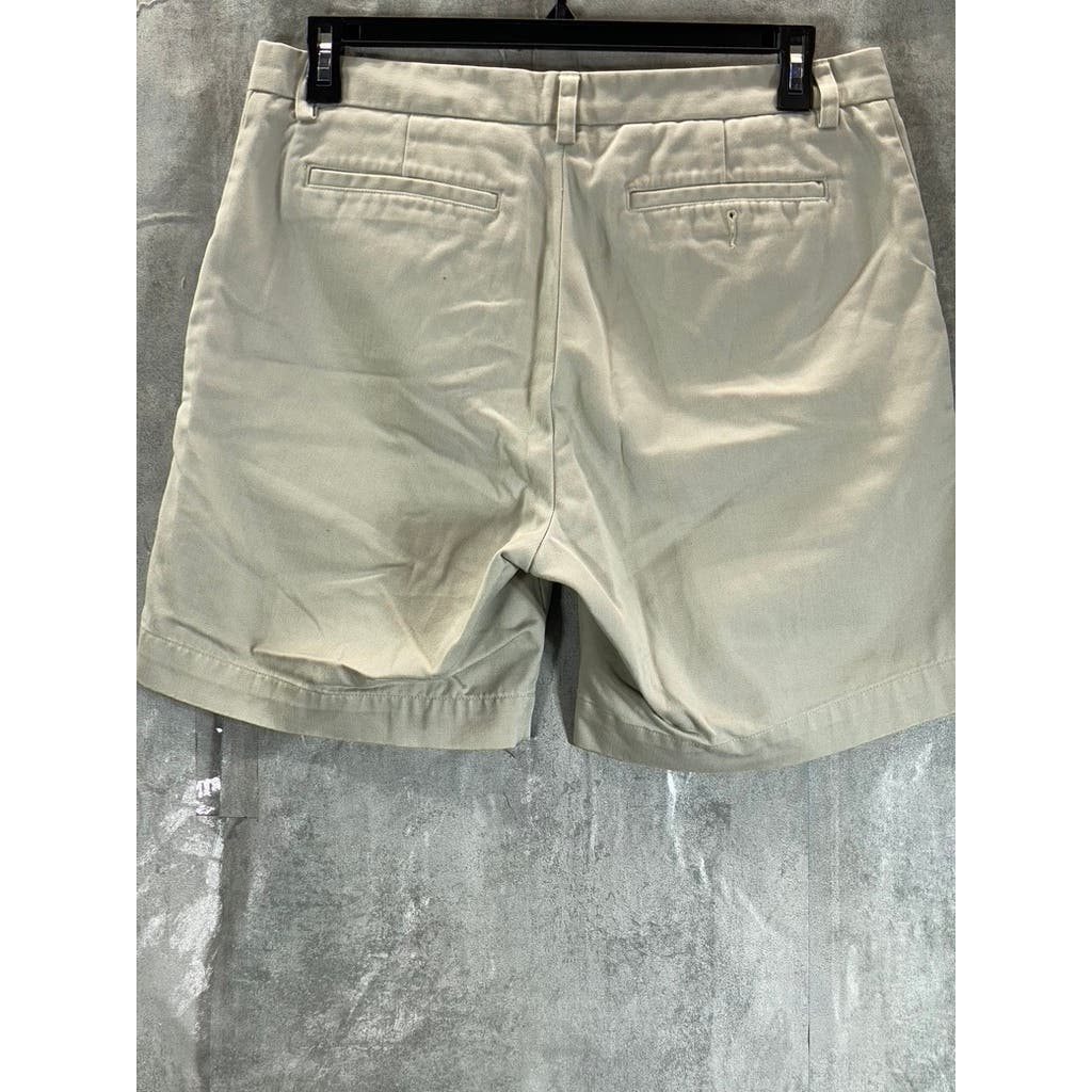 BANANA REPUBLIC Men's Beige Lightweight Regular-Fit Shorts SZ 34
