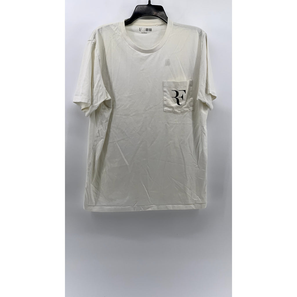 UNIQLO Men's White RF Short Sleeve Pocket Graphic T-Shirt SZ L