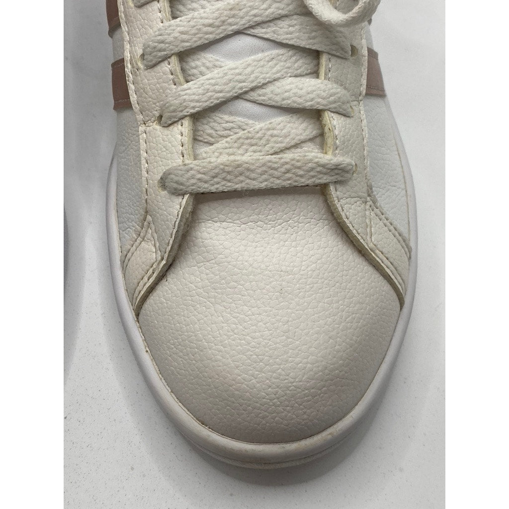 ADIDAS Women's White-Rose Gold Ortholite Float Lace-Up Casual Sneakers SZ 9