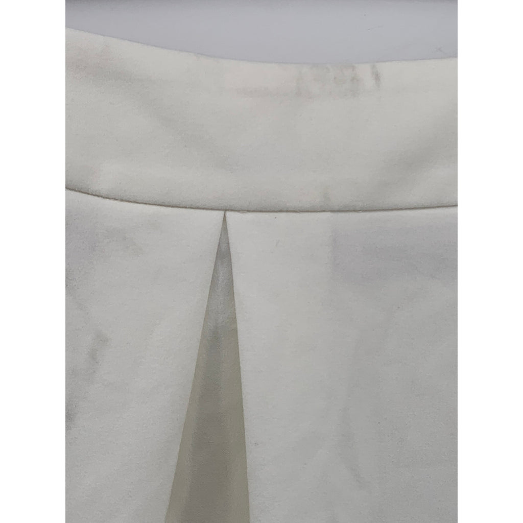 CALVIN KLEIN Women's Plus White Pleated Scuba A-Line Knee-Length Skirt SZ 20W