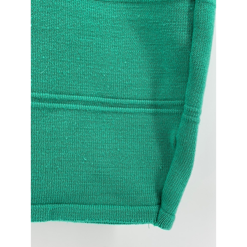 DEBUT Women's Green Solid Bodycon Mini Skirt SZ S
