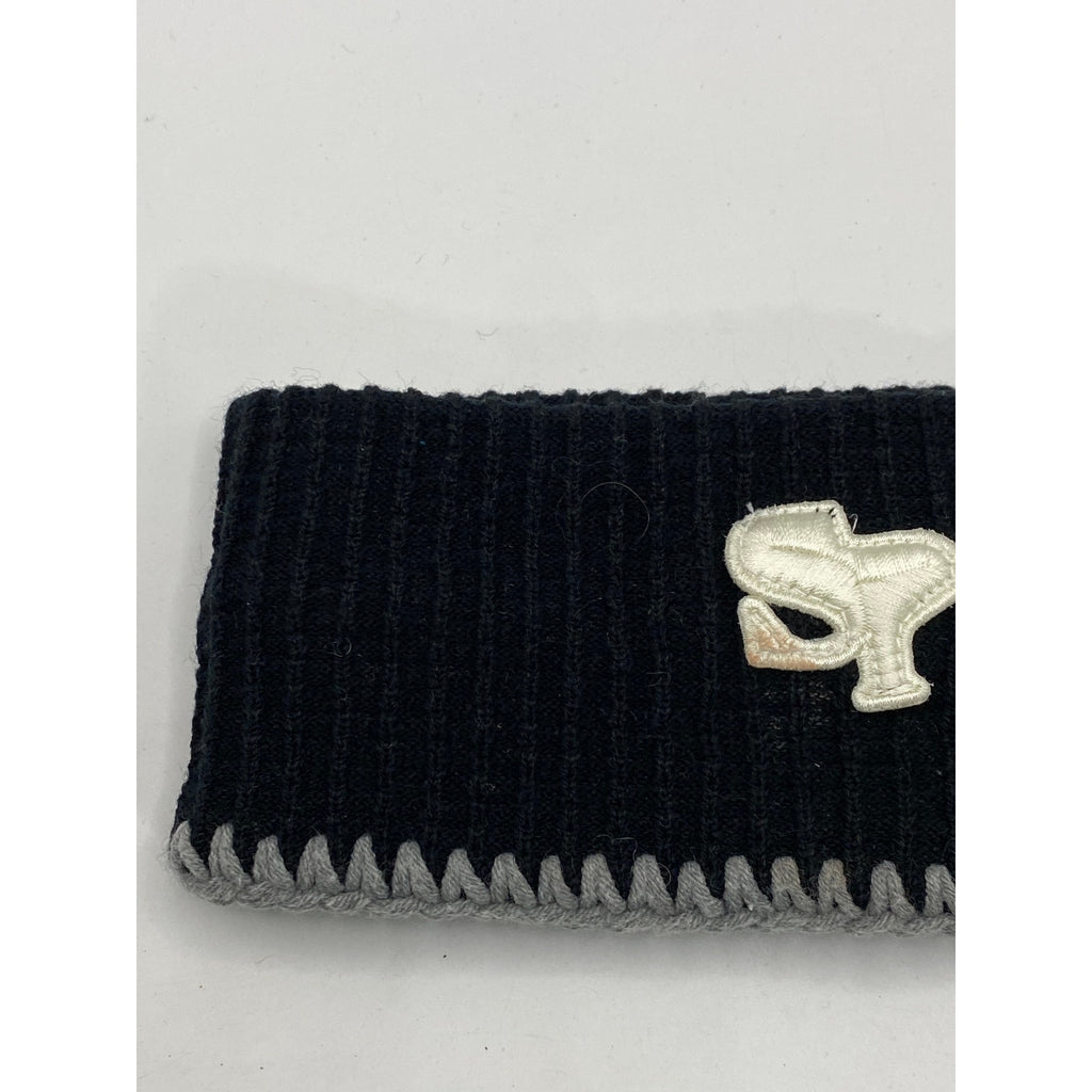 SPARKLING PIECE Women's Black-White Patch Embroidered Headband SZ OS